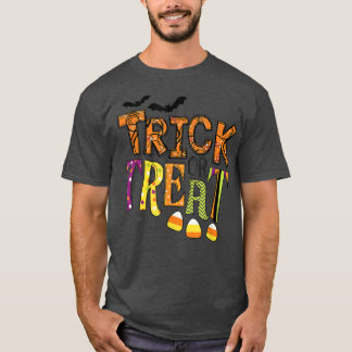 Cool Trick Or Treat Colourful For Halloween Town  T-Shirt