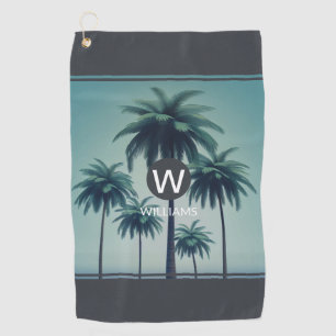 Cool Tropical Personalized Golf Towel
