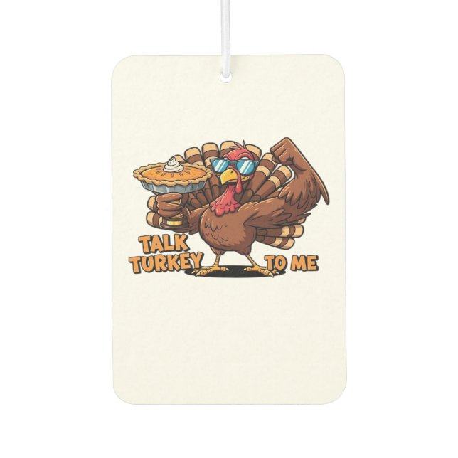 Cool Turkey Thanksgiving Funny Classic T-Shirt_1.p Air Freshener (Front)