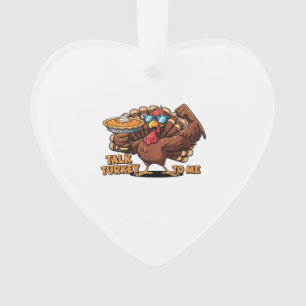 Cool Turkey Thanksgiving Funny Classic T-Shirt_1.p Ornament