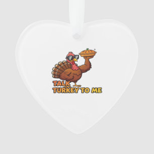 Cool Turkey Thanksgiving Funny Classic T-Shirt.png Ornament