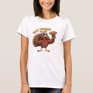 Cool Turkey Thanksgiving Funny Oversized T-Shirt.p T-Shirt