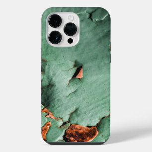 Cool turquoise brown rusty metal iPhone 14 pro max case