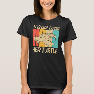 Cool Turtle For Girls Women Sea Turtle Aquatic Ani T-Shirt