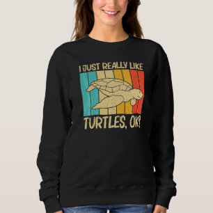 Cool Turtle For Men Women Sea Turtle Aquatic Anima Sweatshirt
