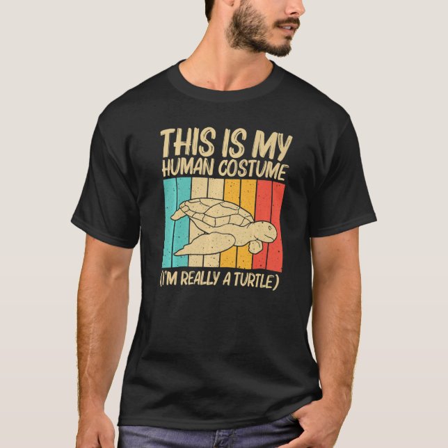Cool Turtle For Men Women Sea Turtle Aquatic Anima T-Shirt (Front)