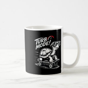 Cool Turtle On Skateboard Funny Turbo Vintage Gift Coffee Mug