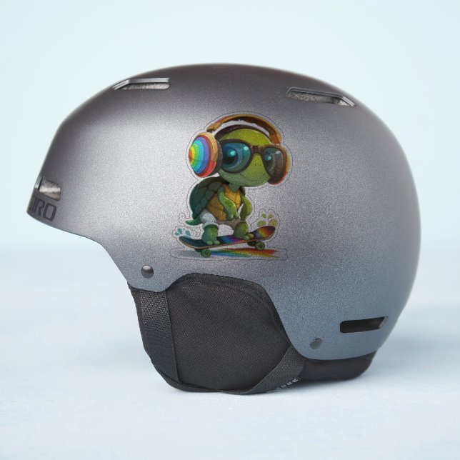 Cool Turtle Sticker (Helmet Side)