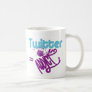 Cool Twitter Addict Custom Graffiti Art Remix Mug