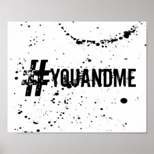 cool typography hashtag poster wall art