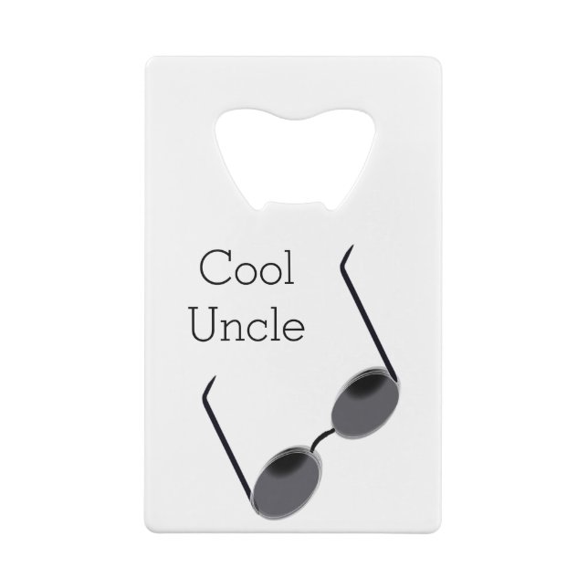 Cool Uncle Bottle Opener Wallet Bottle Opener (Back)