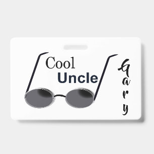 Cool Uncle Personalized Badge