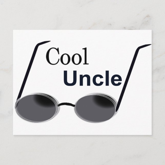 Cool Uncle Postcard (Front)