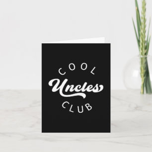 Cool Uncles Club Best Uncle Ever Funny Pocket Card