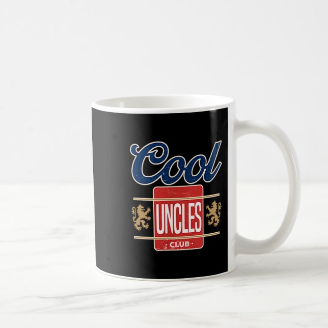 Cool Uncles Club For New Uncle Father's Day Uncle  Coffee Mug (Right)