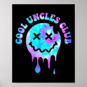 Cool Uncles Club Groovy Uncle 2 Sided Mens Fathers Poster