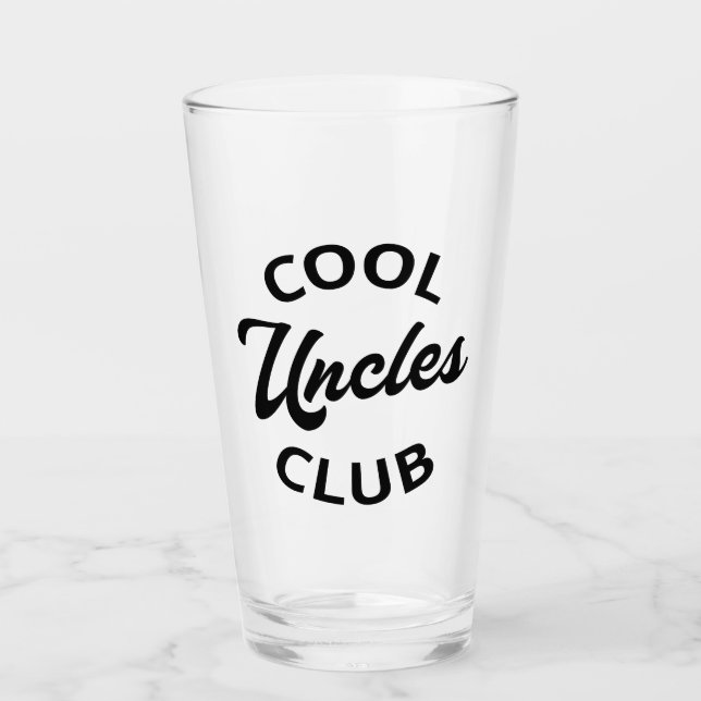 Cool Uncles Club I Glass (Front)