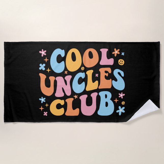 Cool Uncles Club III Beach Towel (Front)