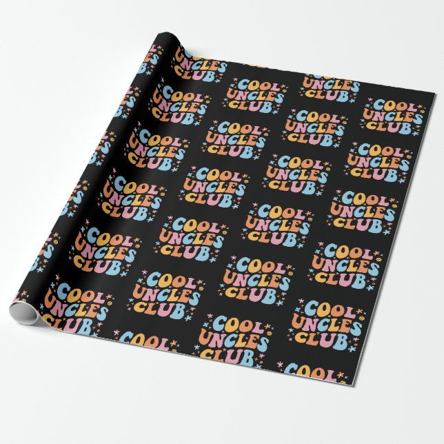 Cool Uncles Club III Wrapping Paper (Unrolled)