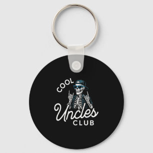 Cool Uncles Club Shirt Funny Skeleton Men Uncle  Keychain