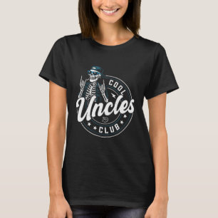 Cool Uncles Club Shirt Funny Skeleton Uncle Men 