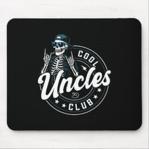 Cool Uncles Club Shirt Funny Skeleton Uncle Men  Mouse Pad