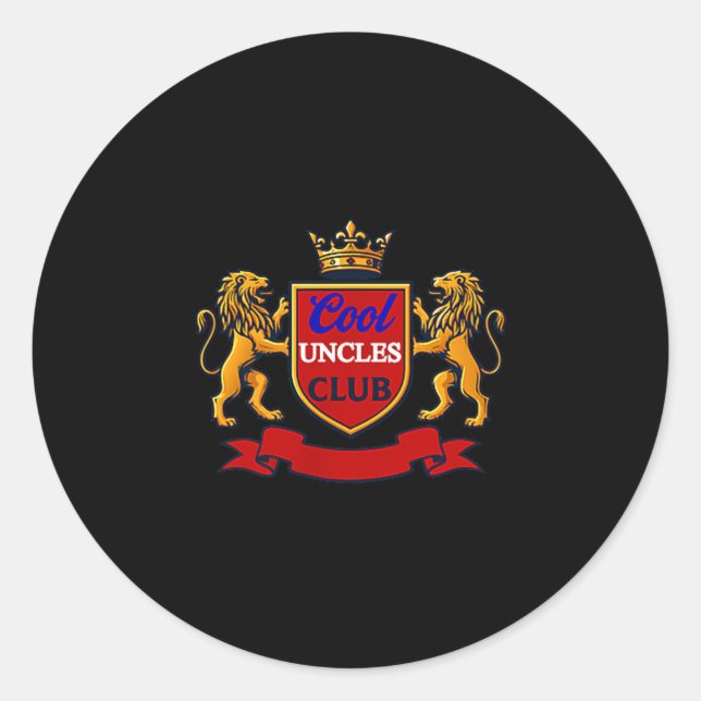 Cool Uncles Club Uncle Ever Funny Cket Funny Uncle Classic Round Sticker (Front)