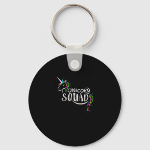 Cool Unicorn Squad _ Funny Magical Equestrian Team Keychain