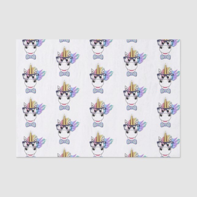 Cool Unicorn Tissue Paper (Front)