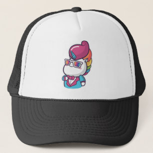 Cool unicorn trucker hat
