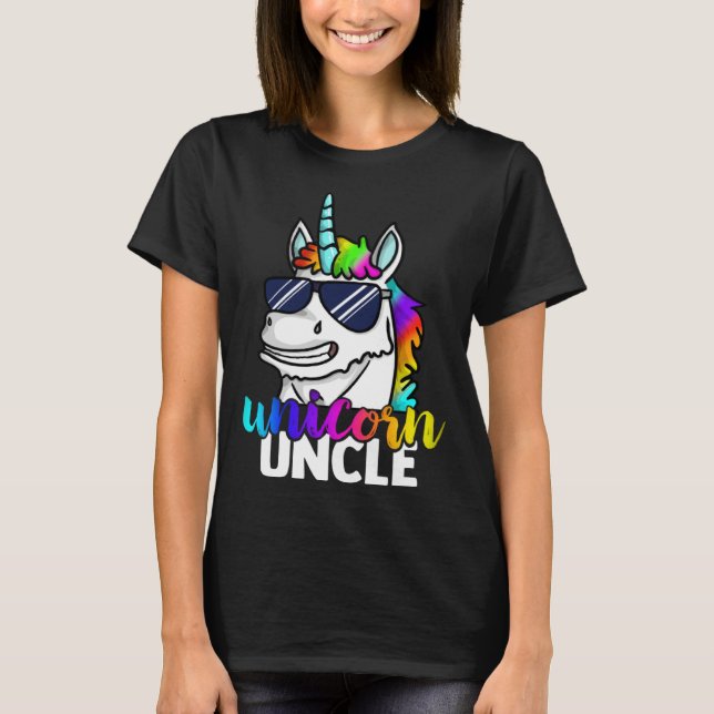 Cool Unicorn Uncle Unclecorn Mens  Fun Christmas T-Shirt (Front)