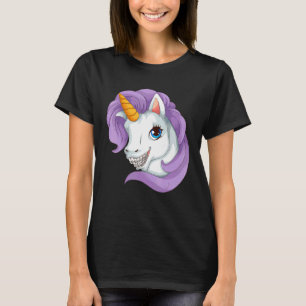 Cool Unicorn With Dental Braces Funny Horn Horse S T-Shirt