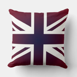 Cool Union Jack Flag of the United Kingdom Throw Pillow