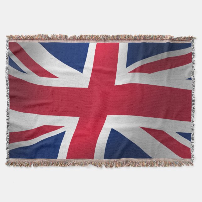 COOL UNION JACK UK FLAG THROW BLANKET (Front)