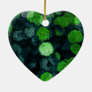 Cool, unique art of floral / flower pattern ceramic ornament