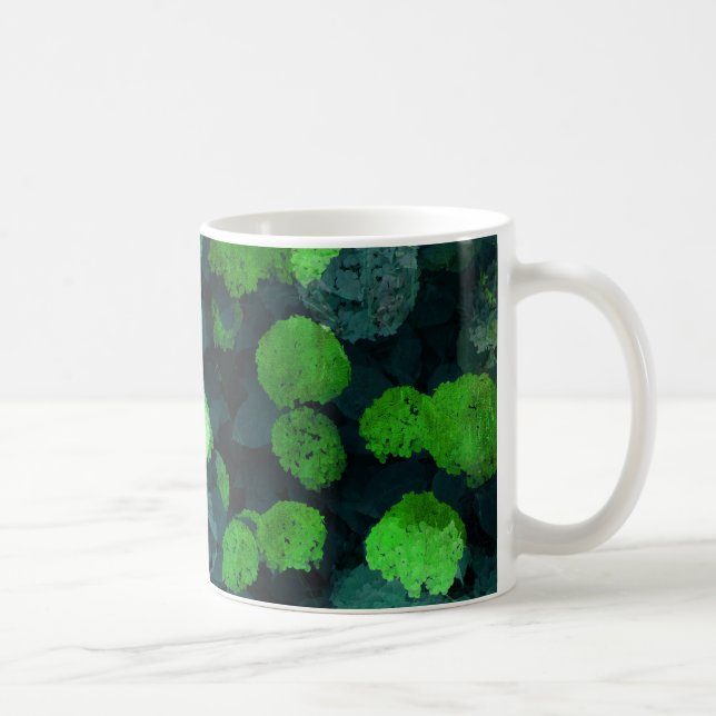 Cool, unique art of floral / flower pattern coffee mug (Right)