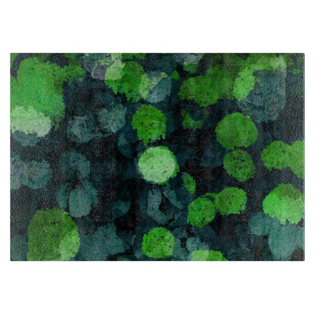 Cool, unique art of floral / flower pattern cutting board (Front)
