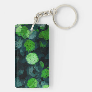 Cool, unique art of floral / flower pattern keychain