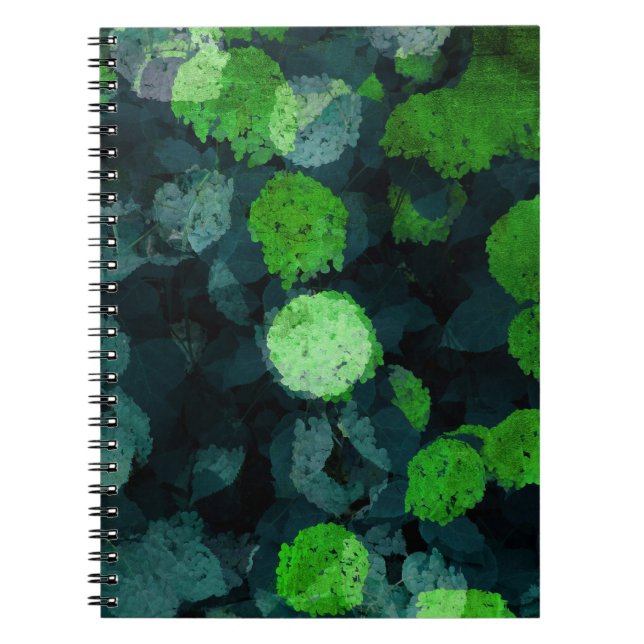 Cool, unique art of floral / flower pattern notebook (Front)