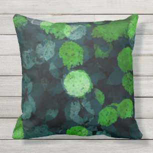 Cool, unique art of floral / flower pattern outdoor pillow