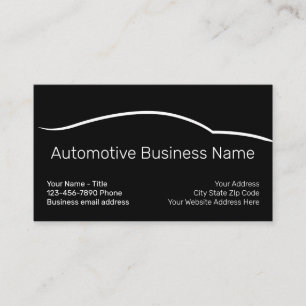 Cool Unique Automotive Business Cartds Card