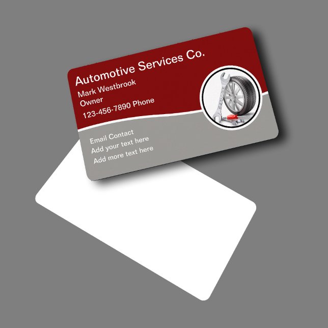 Cool Unique Automotive Theme Business Cards (Creator Uploaded)