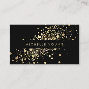 COOL & UNIQUE CARTES DE VISITE DE CONFETTI OR