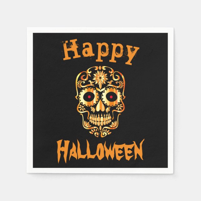 Cool unique Halloween napkins (Front)