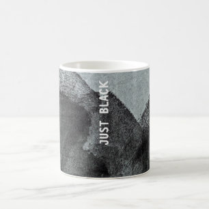 Cool, unique modern black painting design art coffee mug