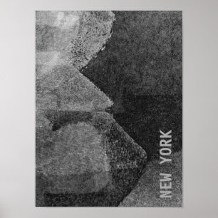 Cool, unique modern New York design art Poster