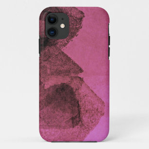 Cool, unique modern pink painting design art iPhone 11 case