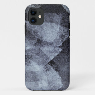 cool, unique modern purple grey painting art iPhone 11 case