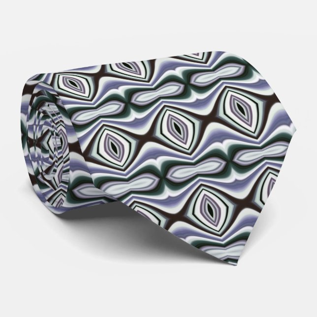 Cool Unique Pattern Tie (Rolled)