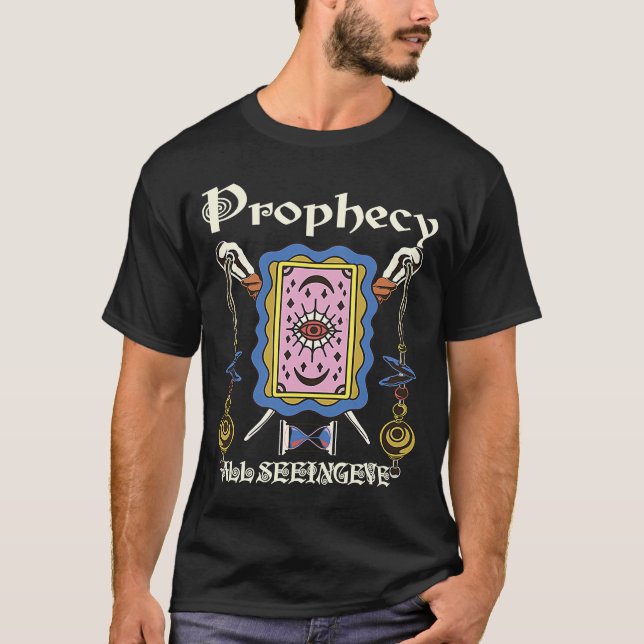 Cool Unique Prophecy All Seeing Eye Tarot T-Shirt (Front)